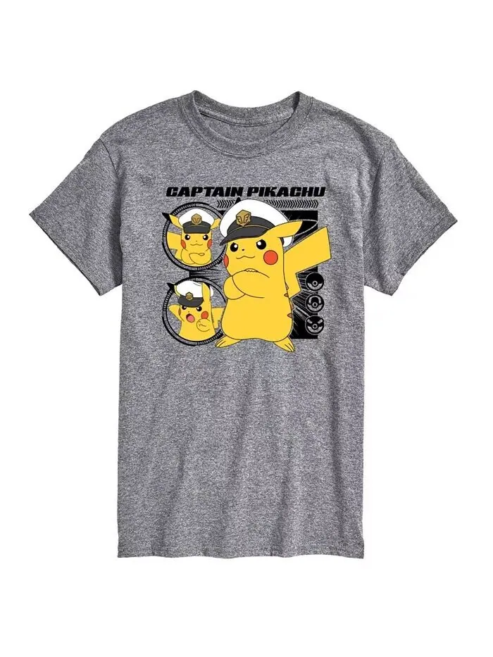 Мужская футболка с короткими рукавами Hybrid Apparel Captain Pikachu AIRWAVES — изображение 5 из 8, красный