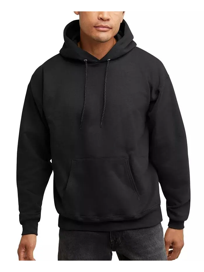 Толстовка Ultimate Men's Heavyweight Fleece Hoodie Hanes — изображение 3 из 4, черный