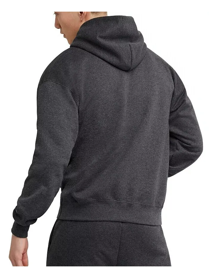 Мужская худи из тяжелого флиса Ultimate Hanes — изображение 2 из 5, темно-серый