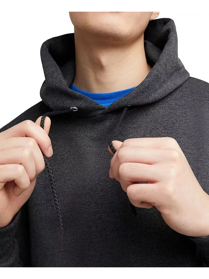 Мужская худи из тяжелого флиса Ultimate Hanes — изображение 4 из 5, темно-серый