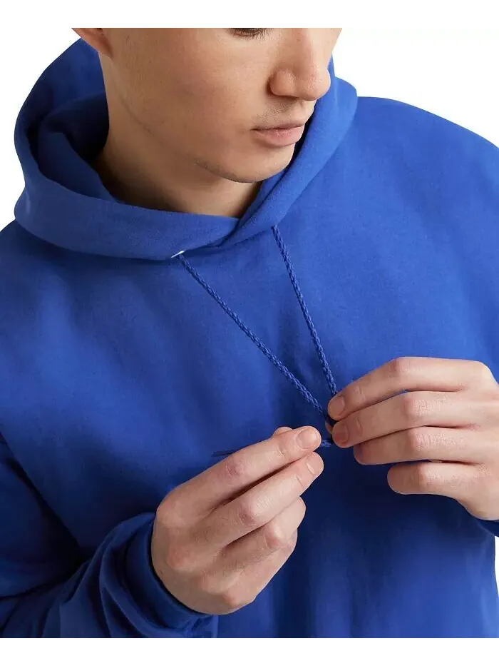 Мужская худи из тяжелого флиса Ultimate Hanes — изображение 4 из 5, синий