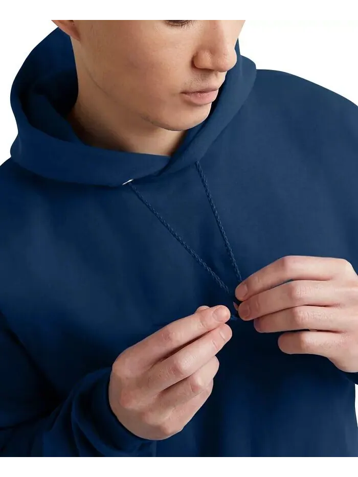 Мужская худи из тяжелого флиса Ultimate Hanes — изображение 4 из 5, темно-синий