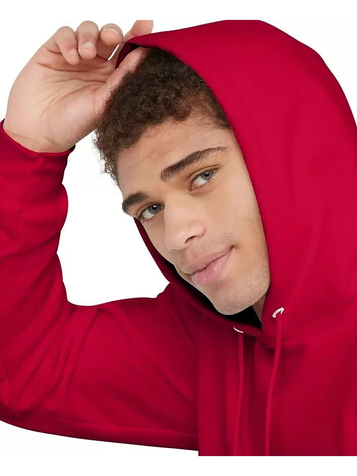 Мужская худи из тяжелого флиса Ultimate Hanes — изображение 7 из 10, красный