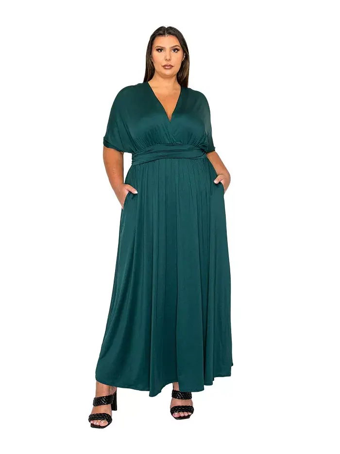 Платье макси Plus Size Raffi с завышенной талией и карманами L I V D