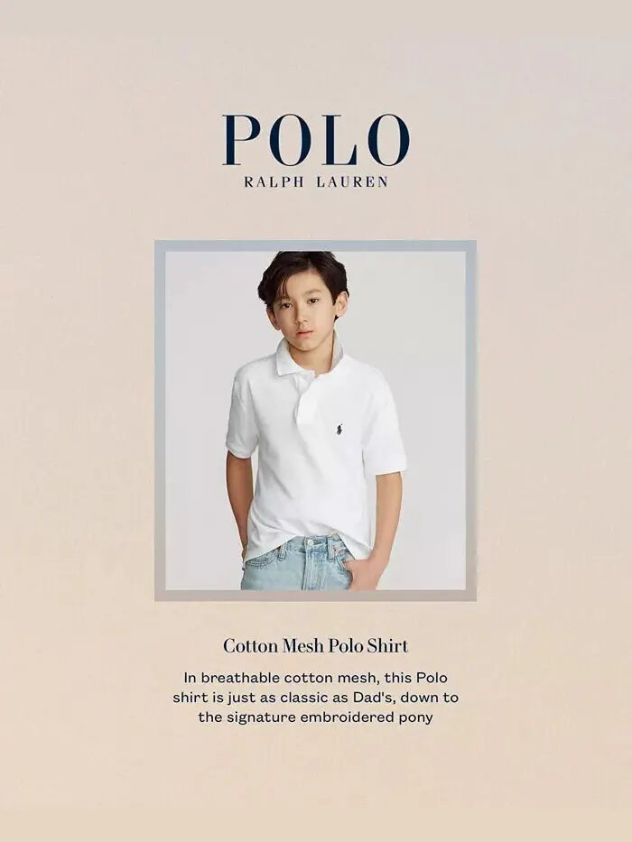 Футболка-поло с логотипом из хлопковой сетки для больших мальчиков Polo Ralph Lauren — изображение 9 из 10, белый