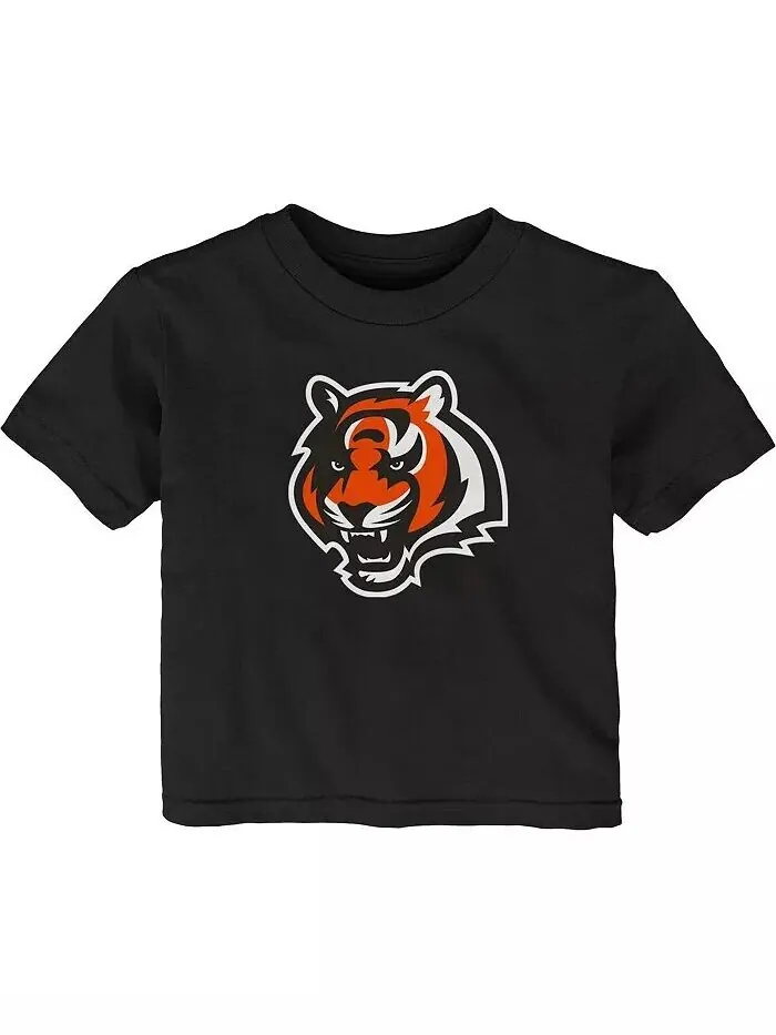 Черная футболка с логотипом Cincinnati Bengals Primary для мальчиков и девочек Outerstuff