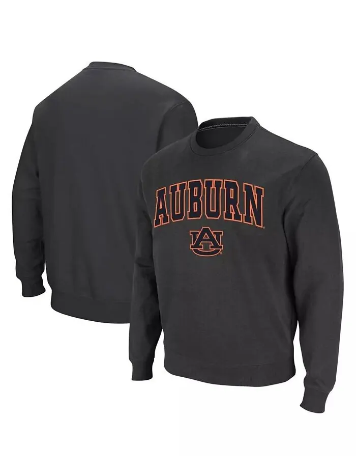 Мужская толстовка Auburn Tigers с круглым вырезом и логотипом Colosseum — изображение 1 из 7, темно-серый