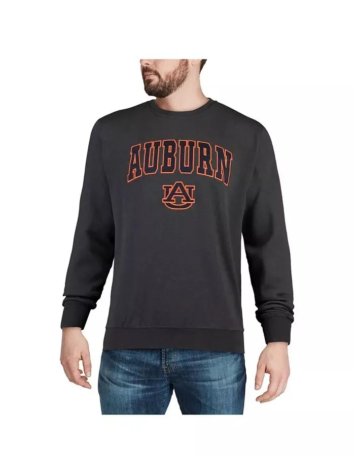 Мужская толстовка Auburn Tigers с круглым вырезом и логотипом Colosseum — изображение 4 из 7, темно-серый
