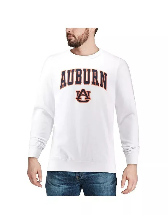 Мужская толстовка Auburn Tigers с круглым вырезом и логотипом Colosseum — изображение 7 из 7, темно-серый