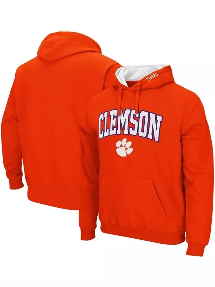 Мужская толстовка с капюшоном Clemson Tigers Arch and Logo 3.0 Colosseum — изображение 1 из 6, оранжевый