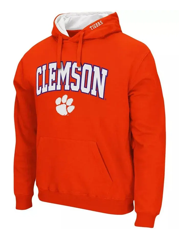 Мужская толстовка с капюшоном Clemson Tigers Arch and Logo 3.0 Colosseum — изображение 2 из 6, оранжевый