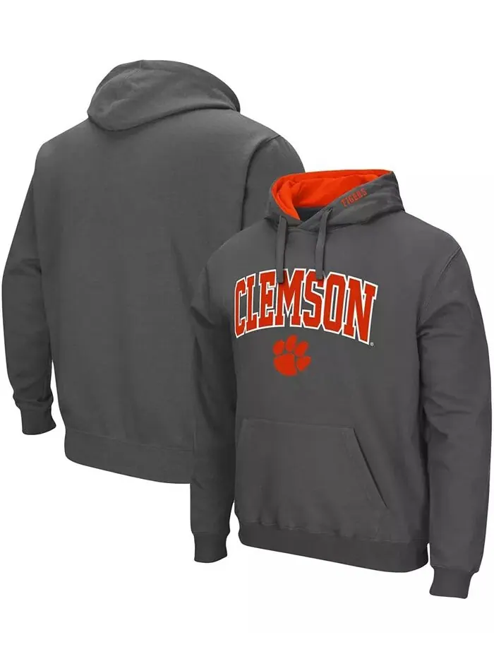 Мужская толстовка с капюшоном Clemson Tigers Arch and Logo 3.0 Colosseum — изображение 5 из 6, оранжевый