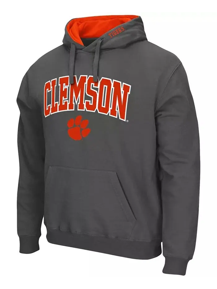Мужская толстовка с капюшоном Clemson Tigers Arch and Logo 3.0 Colosseum — изображение 6 из 6, оранжевый