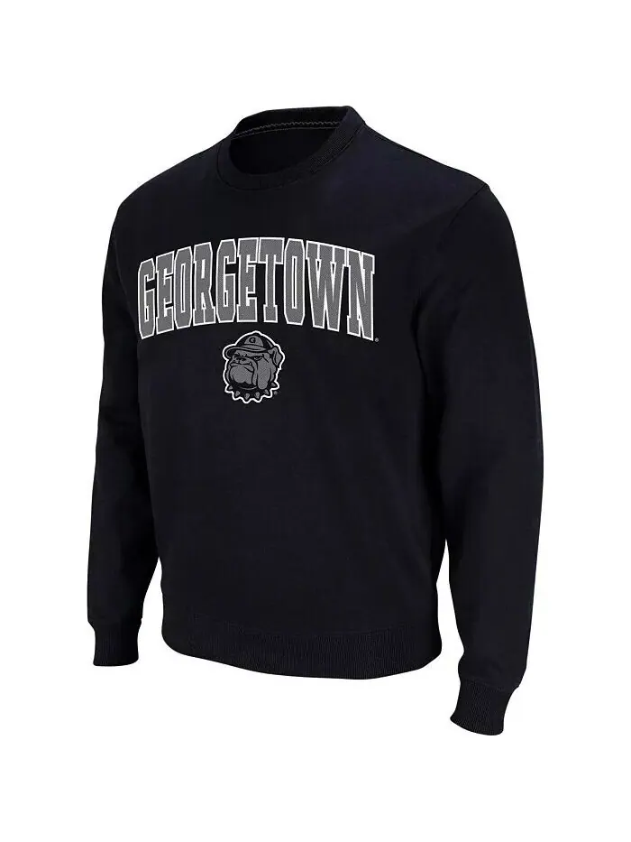 Мужская толстовка Georgetown Hoyas Arch and Logo с круглым вырезом Colosseum — изображение 2 из 7, темно-синий