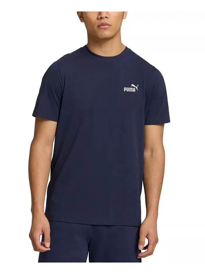 Мужская футболка Essential с маленьким логотипом Puma — изображение 1 из 3, синий