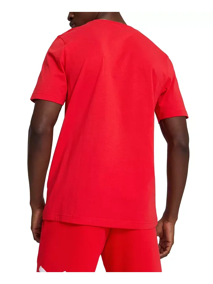 Мужская футболка Essential Small Logo Puma — изображение 2 из 3, красный