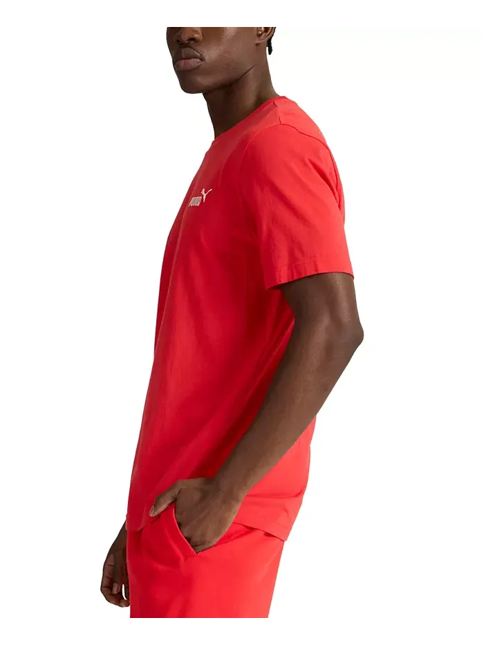 Мужская футболка Essential Small Logo Puma — изображение 3 из 3, красный