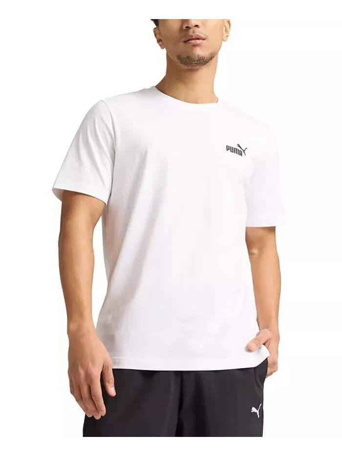 Мужская футболка Essential с маленьким логотипом Puma — изображение 1 из 3, белый