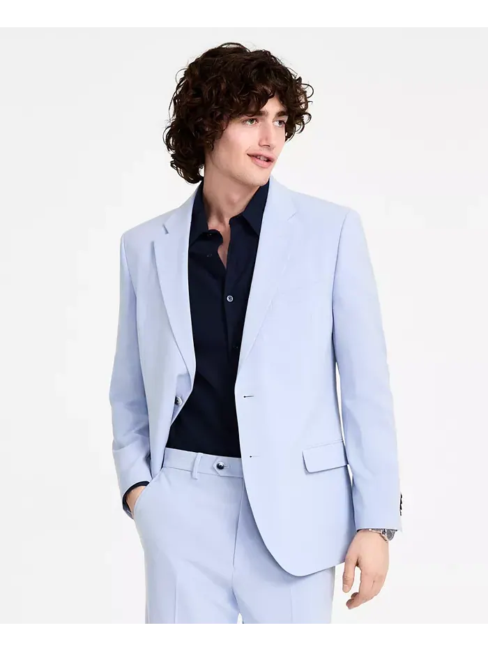 Мужской современный костюм Modern-Fit Bi-Stretch Nautica — изображение 3 из 9, светлый синий