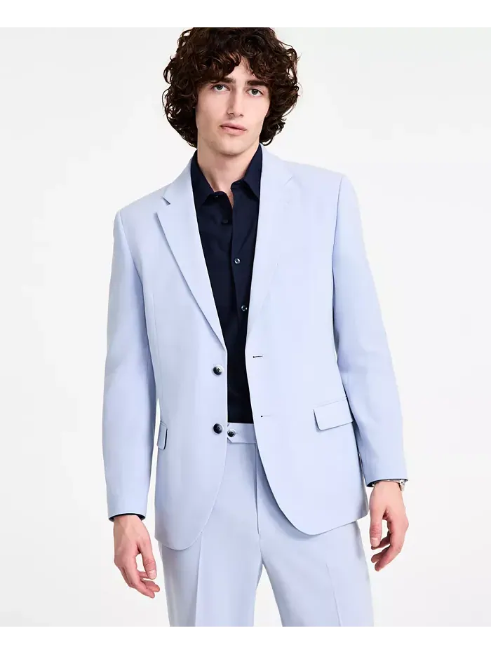 Мужской современный костюм Modern-Fit Bi-Stretch Nautica — изображение 5 из 9, светлый синий