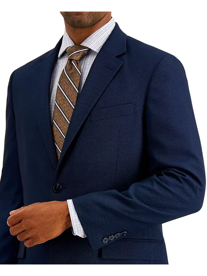 Мужской современный костюм Modern-Fit Bi-Stretch Nautica — изображение 4 из 5, темно-синий