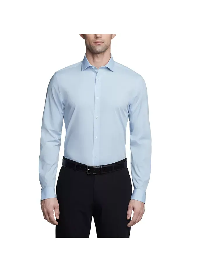 Мужская классическая хлопковая рубашка с добавлением эластана, Regular & Slim Fit Calvin Klein