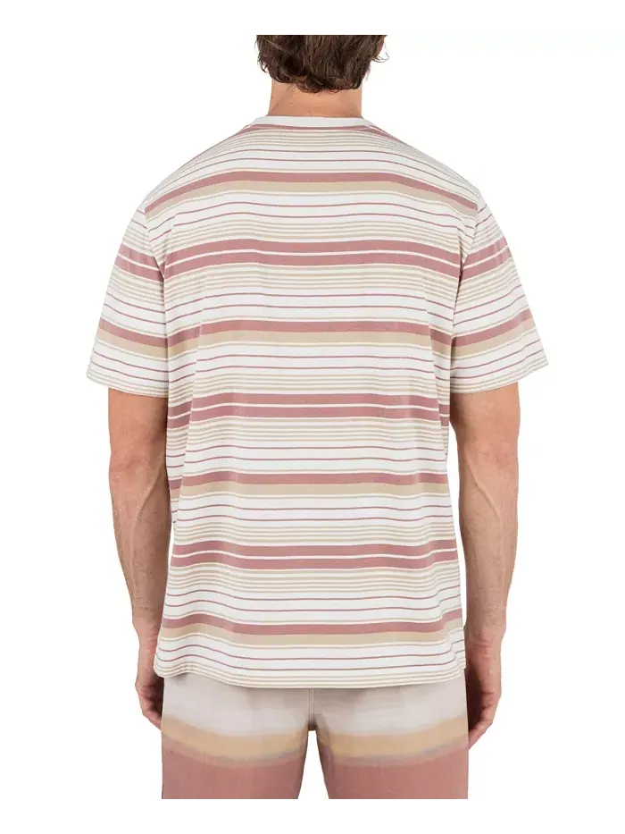 Мужская футболка с коротким рукавом Naturals Stripe Hurley — изображение 2 из 5, розовый