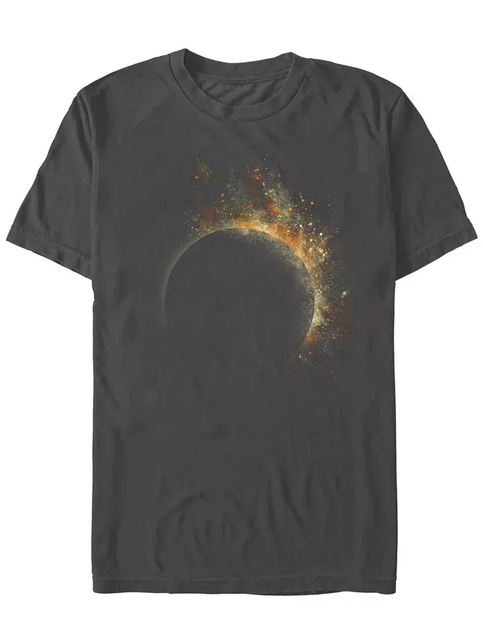 Мужская футболка с коротким рукавом Eclipse Design By Humans — серый
