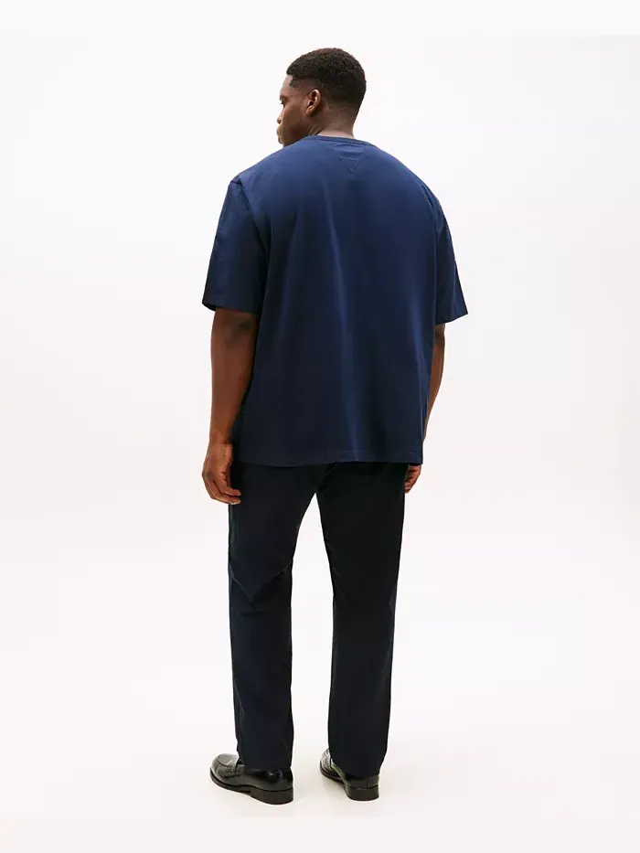 Мужская футболка с коротким рукавом Big & Tall Tino Logo Tommy Hilfiger — изображение 2 из 4, голубой