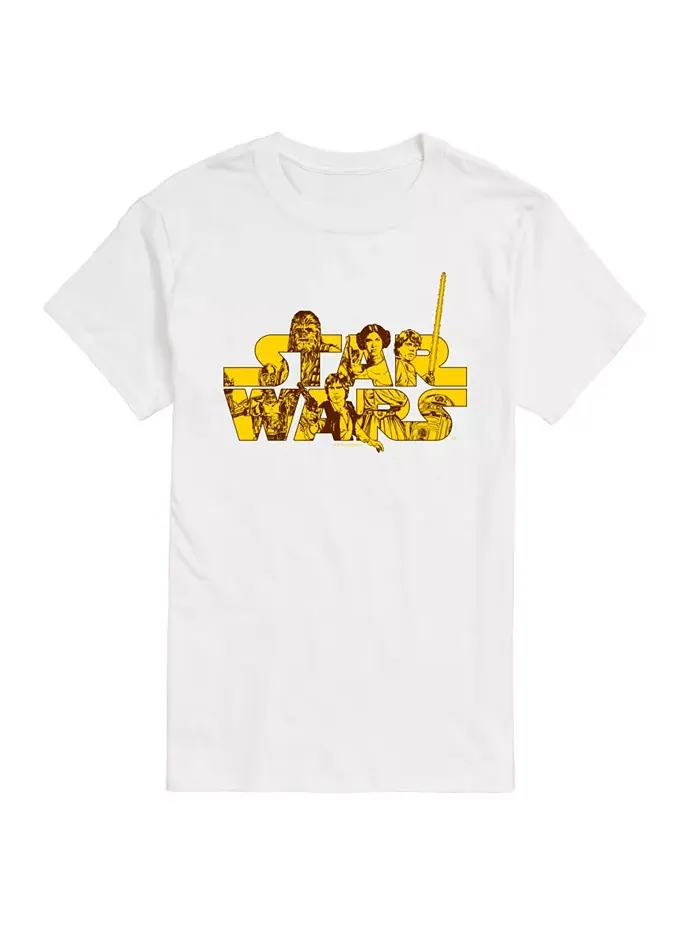 Мужская футболка с коротким рукавом Star Wars Character Logo AIRWAVES — изображение 1 из 3, белый