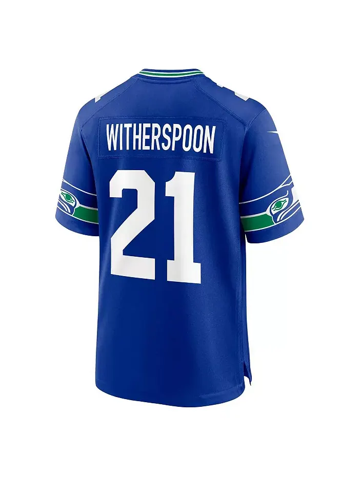 Мужская игровая футболка Devon Witherspoon College Seattle Seahawks, выбор в первом раунде драфта — изображение 2 из 5