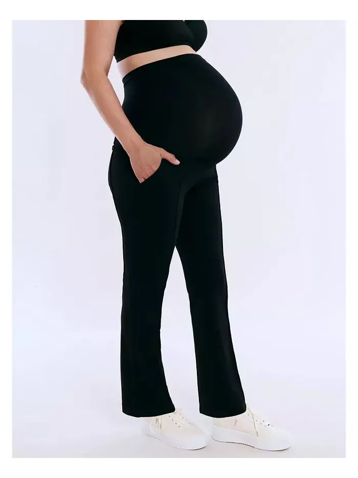 Женские облегающие брюки Mia Secret Fit Over the Belly Slim Straight Leg Pant - Материнство и — изображение 3 из 5, черный