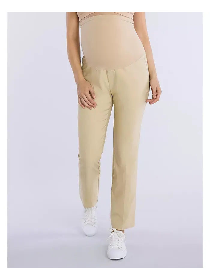 Женские брюки Mia Secret Fit Over the Belly Slim Straight Leg - Motherhood Maternity — изображение 1 из 4, хаки