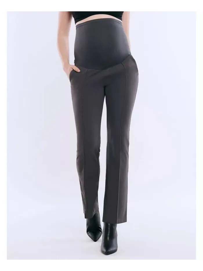 Женские облегающие брюки Mia Secret Fit Over the Belly Slim Straight Leg Pant - Материнство и — изображение 1 из 5, серый