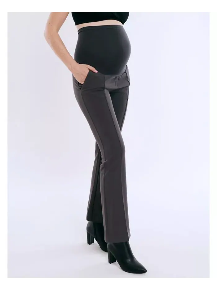 Женские облегающие брюки Mia Secret Fit Over the Belly Slim Straight Leg Pant - Материнство и — изображение 3 из 5, серый