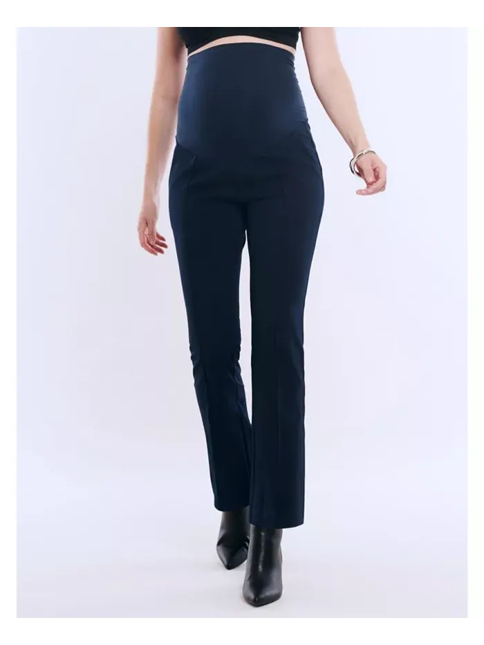 Женские брюки Mia Secret Fit Over the Belly Slim Straight Leg - Motherhood Maternity — изображение 1 из 5, темно-синий