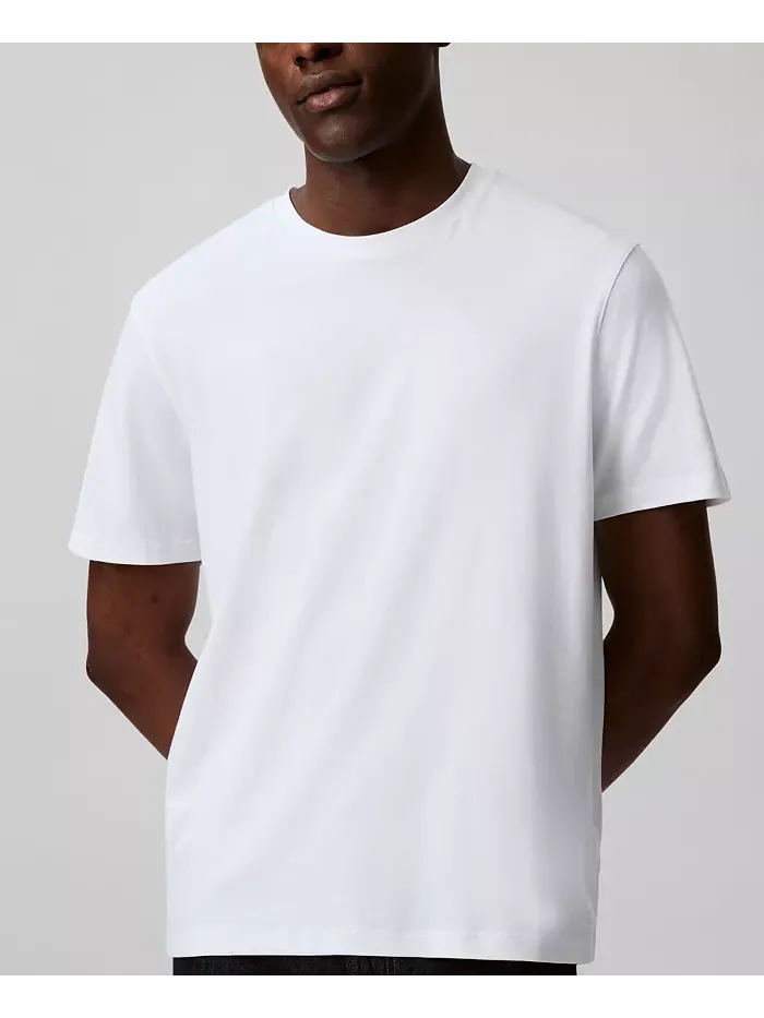 Мужская футболка с коротким рукавом из интерлока Supima Cotton Calvin Klein — изображение 1 из 5, белый
