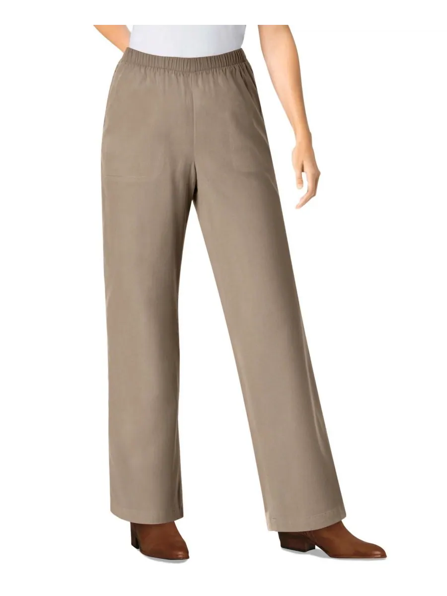 Женские джинсы Within Fineline Stretch Denim Wide-Leg Pull-On Woman Within