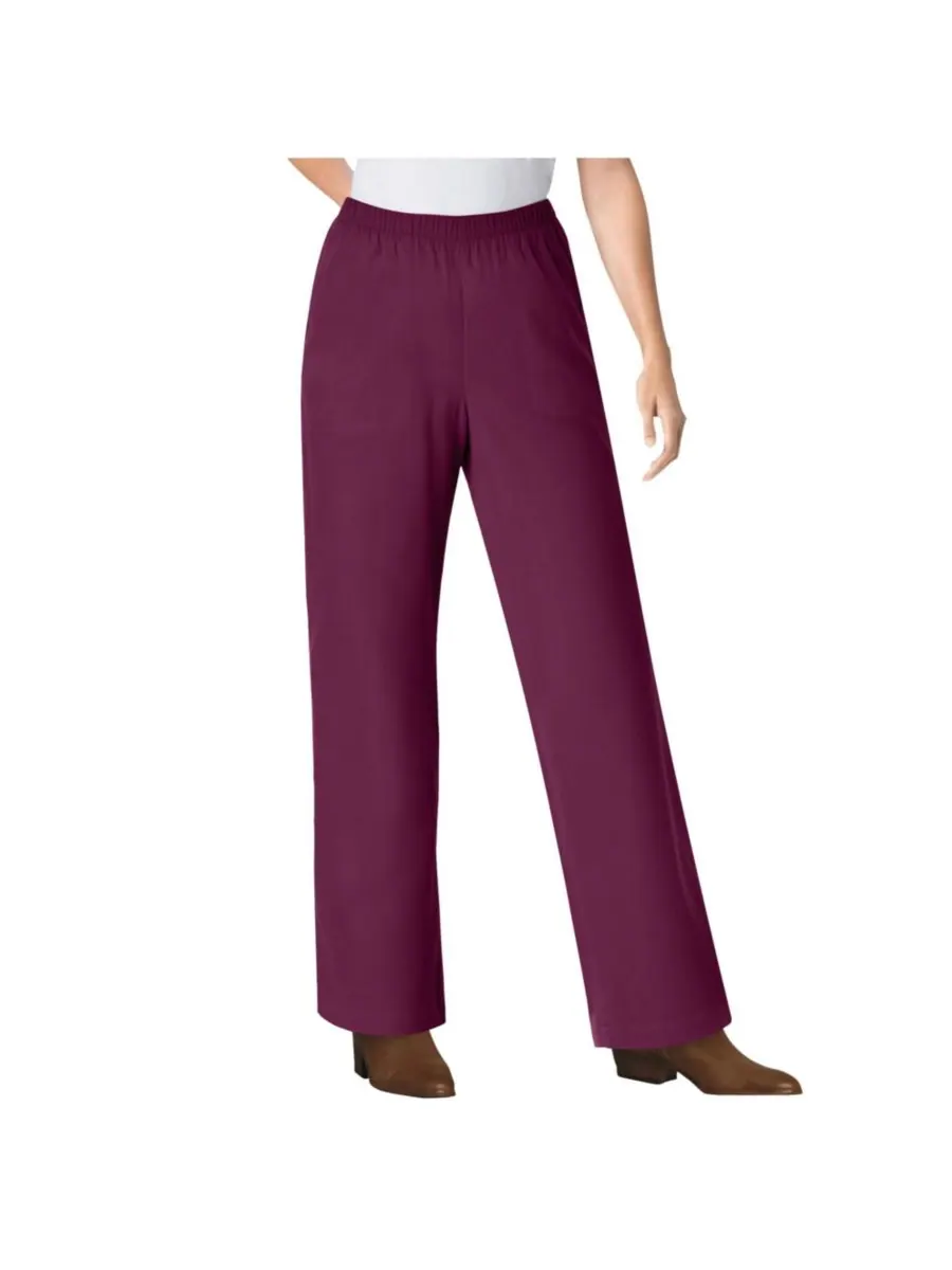 Женские джинсы Within Fineline Stretch Denim Wide-Leg Pull-On Woman Within