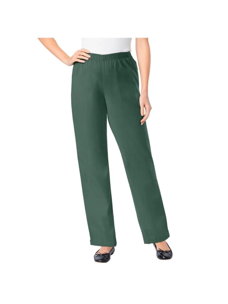 Женские джинсы Within Fineline Stretch Denim Wide-Leg Pull-On Woman Within