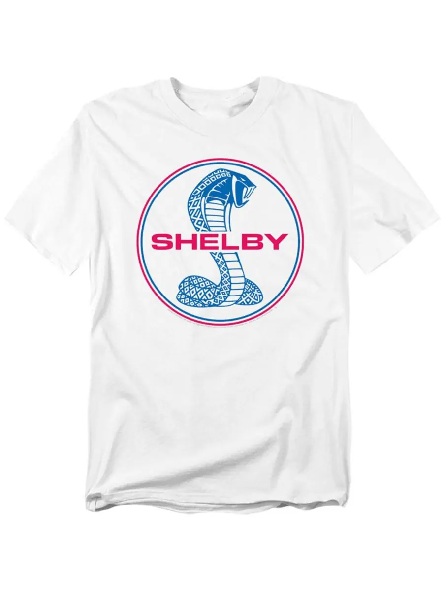 Мужская футболка Carroll Shelby Circle Logo Light Shelby Cobra — белый