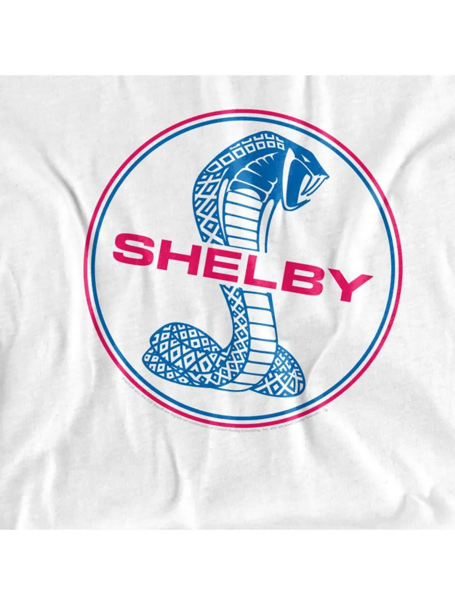 Мужская футболка Carroll Shelby Circle Logo Light Shelby Cobra — изображение 3 из 3, белый