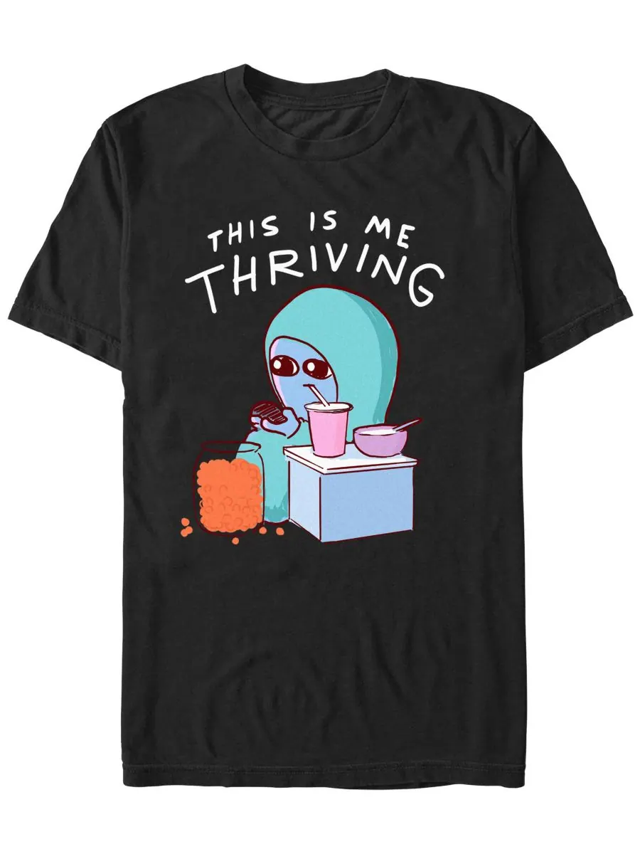Мужская футболка с коротким рукавом "This Is Me Thriving" Fifth Sun — изображение 1 из 3, черный