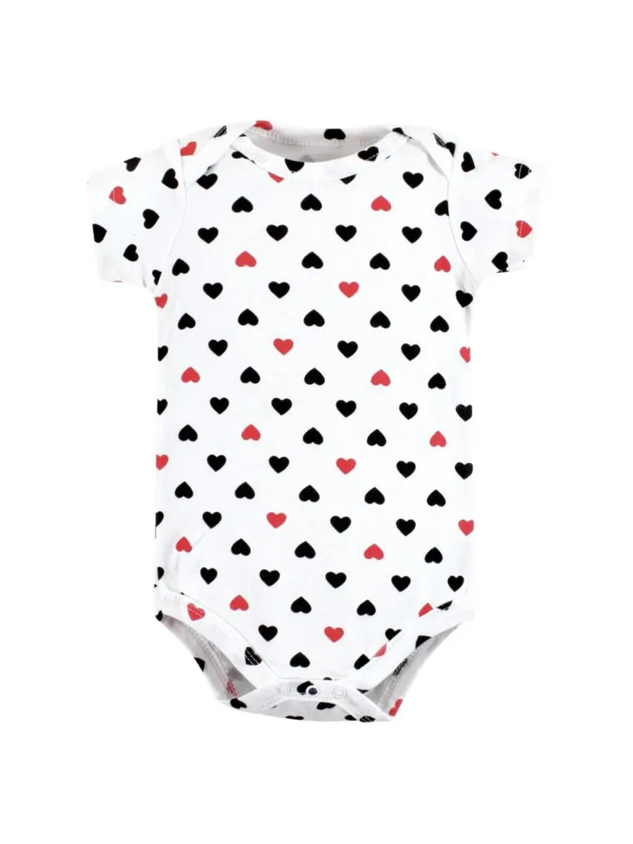Комплект из 3 хлопковых боди Hudson Baby — изображение 4 из 5, красный черный