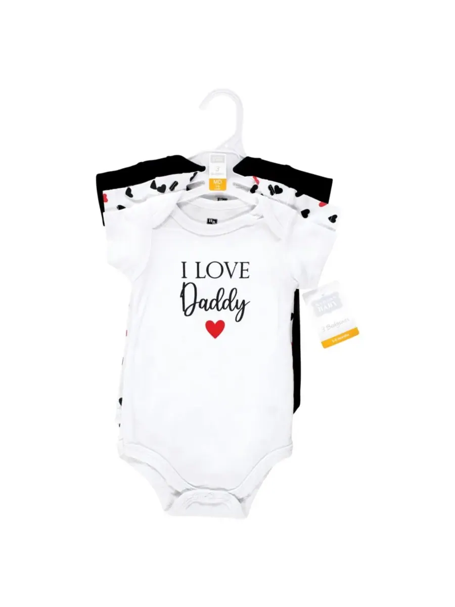 Комплект из 3 хлопковых боди Hudson Baby — изображение 5 из 5, красный черный