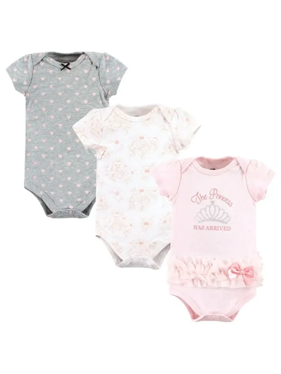 Комплект из 3 хлопковых боди Hudson Baby, Princess Arrived Tutu — изображение 1 из 5