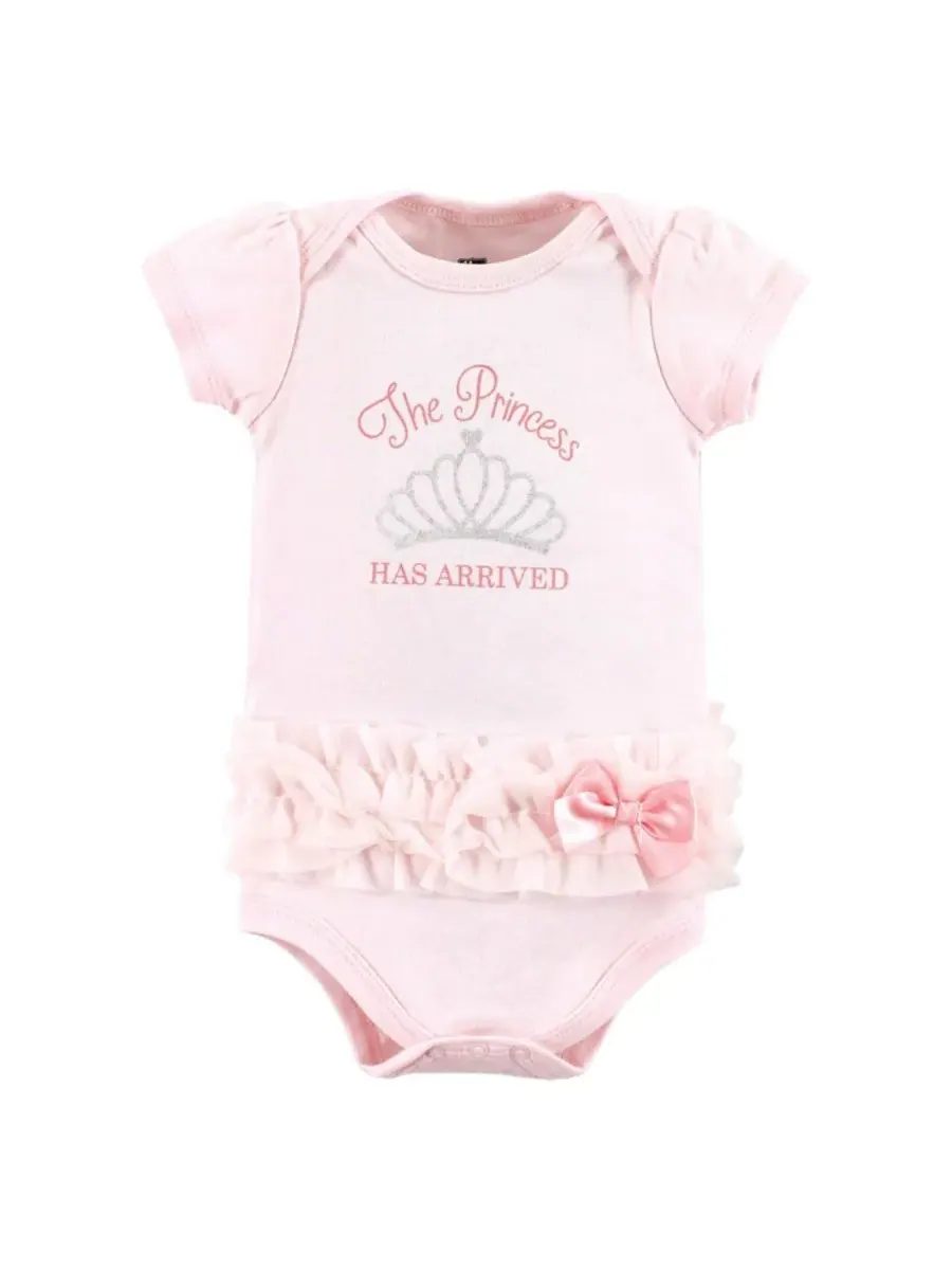 Комплект из 3 хлопковых боди Hudson Baby, Princess Arrived Tutu — изображение 2 из 5