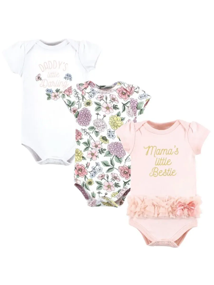 Комплект из 3 хлопковых боди Hudson Baby, Girl Daddy — изображение 1 из 2