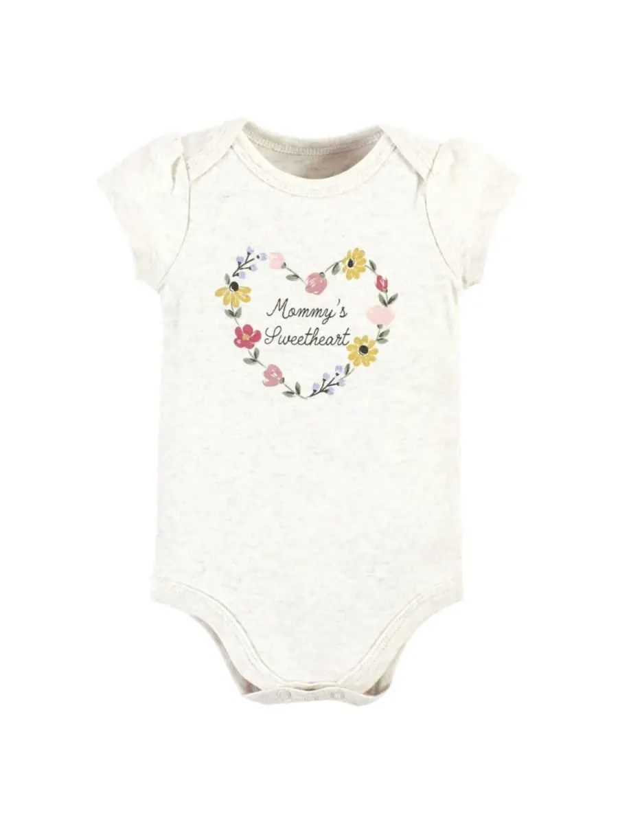 Комплект из 3 хлопковых боди Hudson Baby, Soft Painted Floral 3-Pack — изображение 2 из 5
