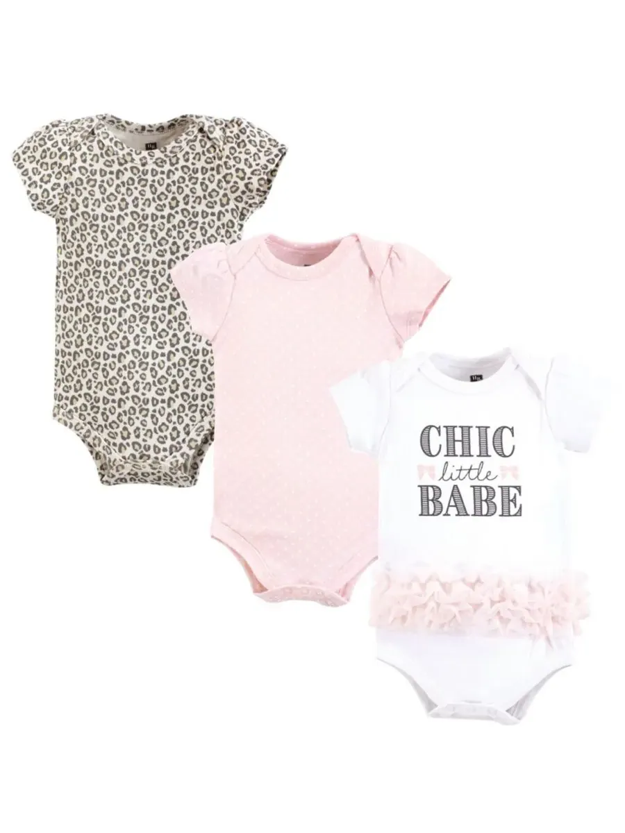 Комплект из 3 хлопковых боди Hudson Baby, Chic Little Babe Tutu — изображение 1 из 4